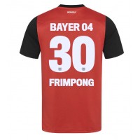 Camisa de Futebol Bayer Leverkusen Jeremie Frimpong #30 Equipamento Principal 2024-25 Manga Curta